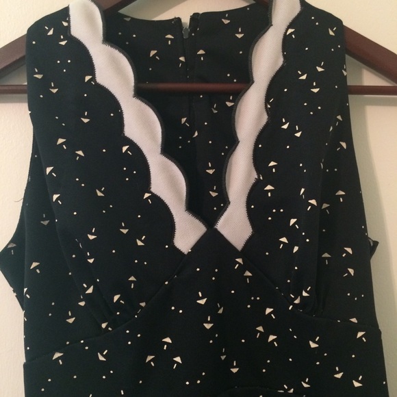 Vintage Black and White Mini Dress - Picture 3 of 6